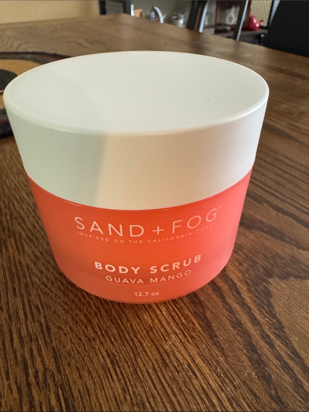 SAND + FOG Guava Mango Body Scrub — Coral-Orange